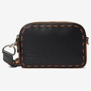 Ted Baker Braideo Crossbody Black with Brown Trim